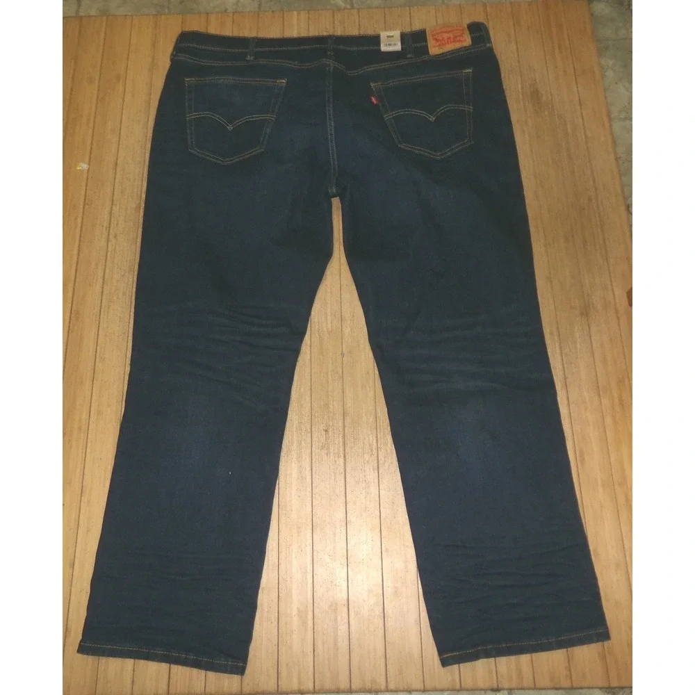 Levis 541 Athletic Taper Stretch Jeans Mens 46 x 32 Dark Wash Indigo Denim NWT